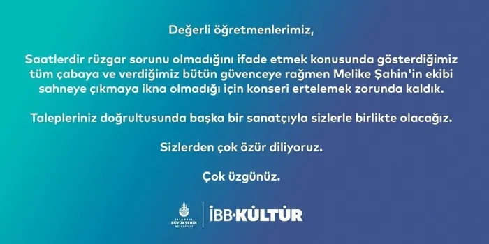Melike Şahin 'ortak karar' diyerek özür diledi! İBB'nin yalanlayan paylaşımına tepki yağdı! "Son ana kadar hazırda bekledim yemin olsun..."-6