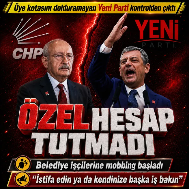 Hedeflediği 1,5 milyon üyeye ulaşamayan Yeni Partiden belediye işçilerine baskı: İstifa edin ya da kendinize başka bir iş bakın