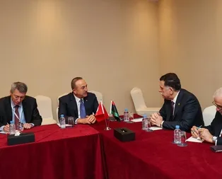 Bakan Mevlüt Çavuşoğlu, Libya Başkanlık Konseyi Başkanı El-Sarraj ile görüştü