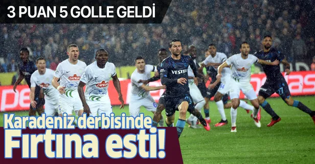 Karadeniz derbisinde kazanan Trabzonspor! MAÇ SONUCU | Trabzonspor 5-2 Çaykur Rizespor