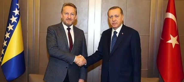 Cumhurbaşkanı Erdoğan, İzzetbegoviç’i kabul etti