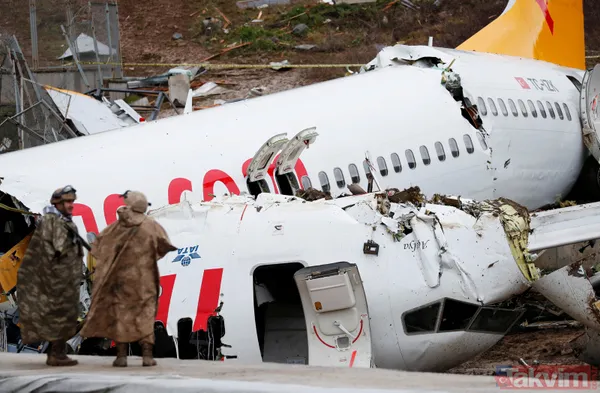 Sabiha Gökçen'deki uçak kazasından dehşet veren kareler - 10