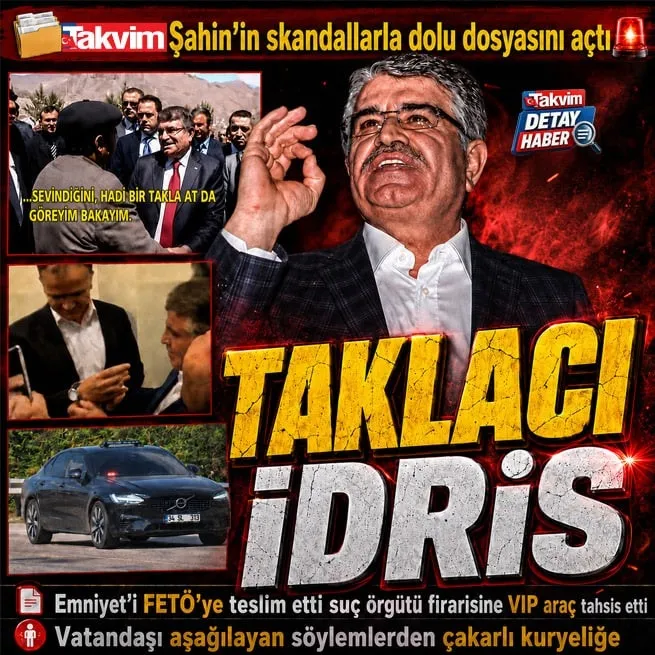 İdris Naim Şahinin kirli geçmişi! Takla at da göreyim skandalından FETÖ yandaşlığına