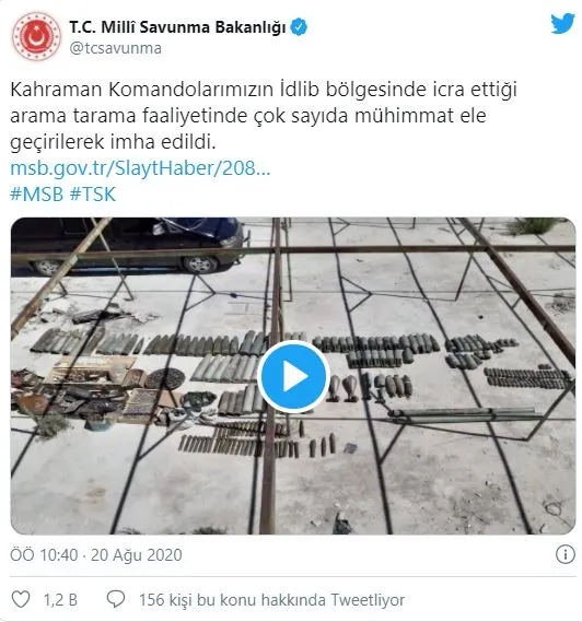 son-dakika-msb-duyurdu-idlibde-ele-gecirilen-muhimmat-imha-edildi-1597913160980.jpg Son dakika: MSB duyurdu: İdlib'de ele geçirilen mühimmat imha edildi-1