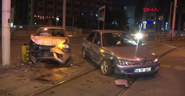 İstanbul’da kırmızı ışık ihlali kazaya neden oldu!