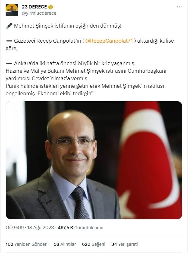 1692349727235.jpeg Yandaşı, fondaşı, FETÖ'cüsünden sistematik 'Mehmet Şimşek istifa etti' yalanı! Amaçları piyasalarda tedirginlik oluşturmak-3