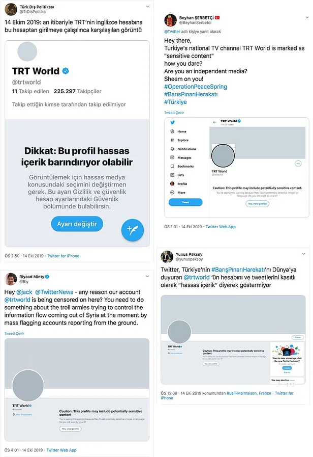 Barış Pınarı Harekatı sonrası TRT World'e Twitter'dan örtülü sansür! Kullanıcılardan tepki yağıyor-3