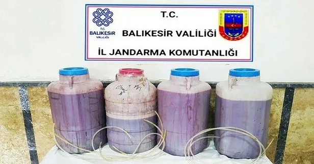 Balıkesir’de sahte içki operasyonu!