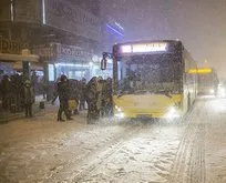 İstanbul’u beklenen Aybar kar fırtınası vurdu