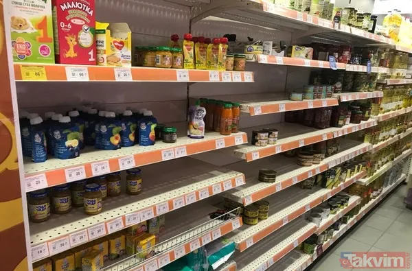 Rusya Ukrayna savaşı kıtlık yarattı! Ukrayna'da mağazalar kapalı raflar boş benzin yok - 26