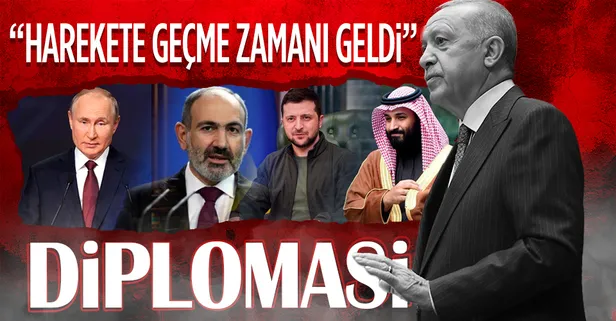 Son dakika: Başkan Erdoğan'dan peş peşe önemli temaslar! Putin, Zelenskiy, Paşinyan ve Selman...