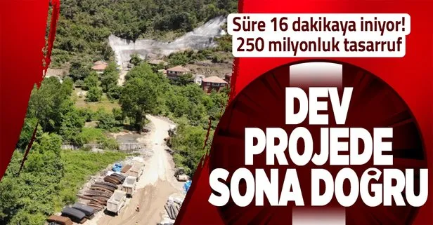 Zonguldak - Filyos arası 16 dakikaya düşecek! 250 milyon TL tasarruf sağlayacak projede adım adım sona doğru