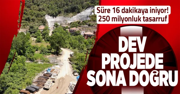 Zonguldak - Filyos arası 16 dakikaya düşecek! 250 milyon TL tasarruf sağlayacak projede adım adım sona doğru
