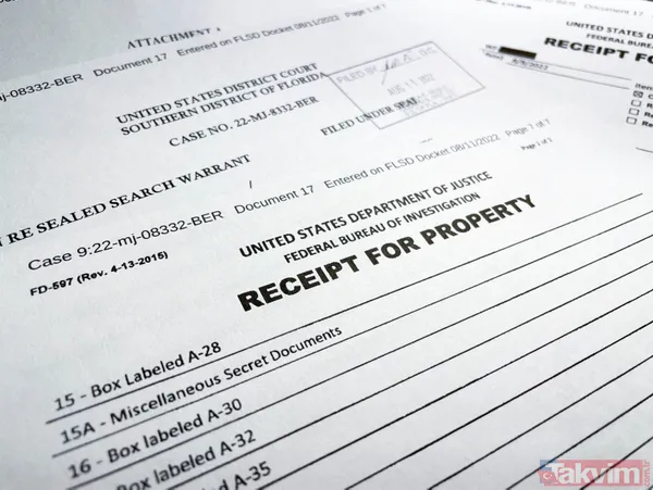 Trump'ın evine yapılan FBI baskınında "çok gizli" belgeler sızdı! 11 set mühürlü belgeye el konuldu - 6