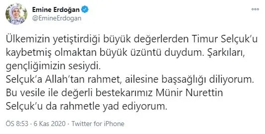 emine-erdogandan-timur-selcuk-icin-bassagligi-mesaji-1604687041580.jpg Emine Erdoğan'dan "Timur Selçuk" için başsağlığı mesajı-1