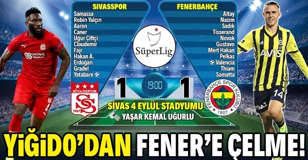 Fenerbahçe, Sivas engeline takıldı!