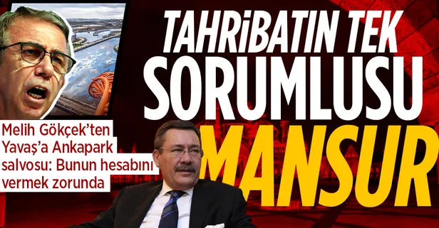 Melih Gökçek'ten Mansur Yavaş'a Ankapark tepkisi: Büyükşehir bunun hesabını vermek zorunda