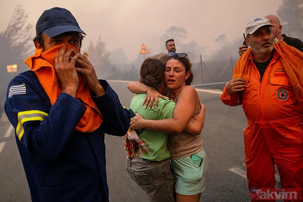 Yunanistan alevlere teslim oldu! O güne kadar kırmızı alarm! | Türkiye'den Yunanistan'a yardım eli - 13