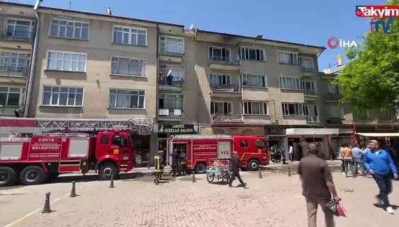 Yangında pencereden atlayan kadın hayatını kaybetti