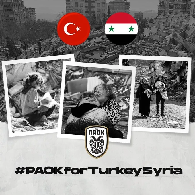 PAOK AEK derbisinin gelirini depremzedelere bağışlayacak!-1