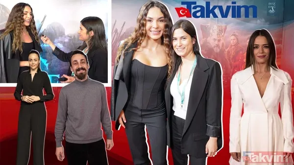 Ebru Şahin Destan dizisi ile hayalini gerçekleştirdi! Takvim.com.tr Destan dizisi galasında işte oyuncular ile çok renkli anlar... - 1