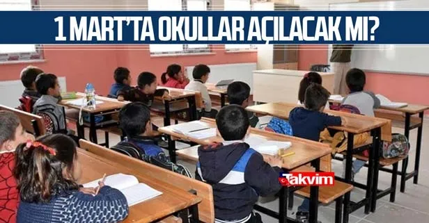 1 Mart yarın okulların açılması ertelendi mi? Okullarda yüz yüze eğitim yine ertelendi mi?