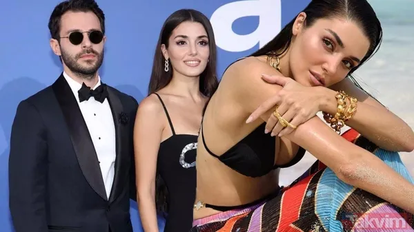 Hande Erçel ve Hakan Sabancı'dan meydan okuma gibi paylaşım! Ya kolları ya bacakları görünüyordu bu kez tamamen paylaştılar - 1