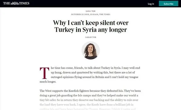 The Times yazarından itiraf gibi yazı: "YPG, PKK'nın uzantısıdır"-1