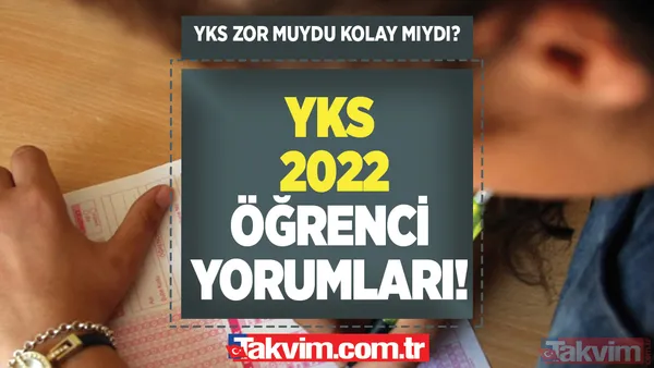 TYT Türkçe-Matematik-Fen, Tarih, Sosyal Bilimler, Din, Kimya, Biyoloji, Fizik soruları nasıldı? YKS zor muydu, kolay mıydı? YKS TYT 2022 ÖĞRENCİ YORUMLARI TWİTTER! - 1