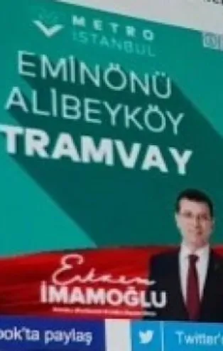 İmamoğlu yapılmış tramvayı vadetti