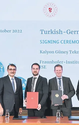 Kalyon Enerji ve Fraunhofer Institute of Solar Energies'dan güneş enerjisi teknolojilerini geliştirecek iş birliği