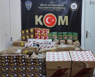 Bursa’da kaçak tütün operasyonu