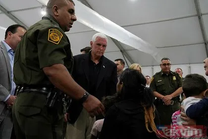 Dünya Mike Pence’in göçmen merkezi ziyaretinde kaydedilen görüntüleri konuşuyor!