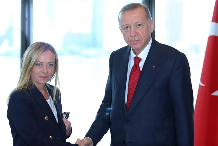 Başkan Erdoğan Meloni ile görüştü