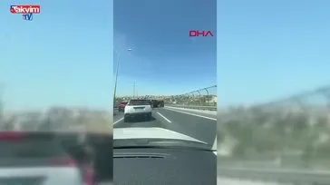 TEM'de kamyon devrildi!