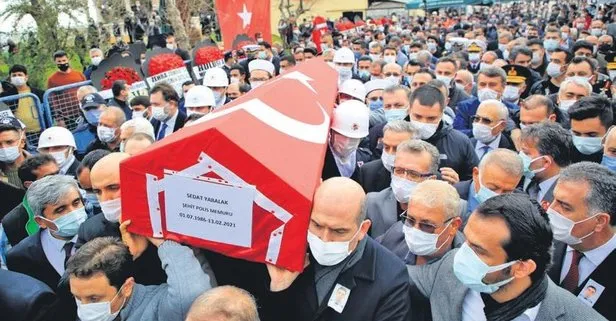 Şehitlere acı veda