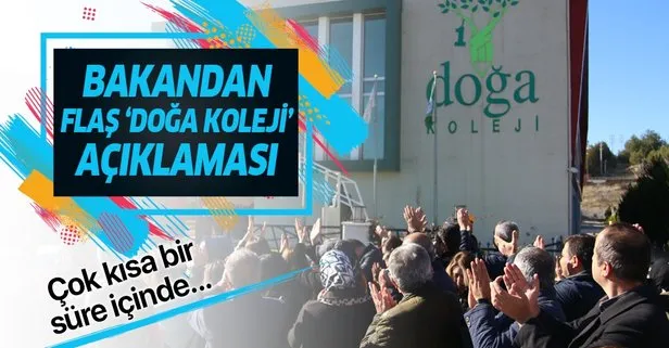 Bakan Selçuk’tan ’Doğa Koleji’ açıklaması