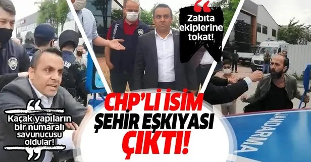 Bursa’da CHP’li Meclis Üyesi Şahin Sevinç kaçak yapı yıkımına gelen zabıta ekiplerini durdurmaya çalıştı, arkadaşı tokat attı