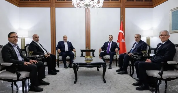 Ankara'da kritik zirve: Hakan Fidan Hamas heyetini ağırladı