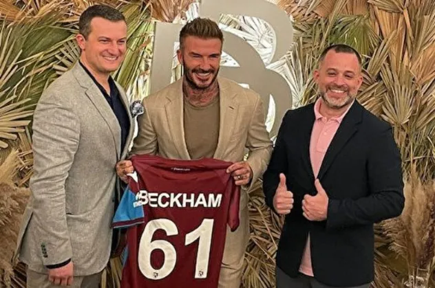 David Beckham'a Katar'da Trabzonspor sürprizi! Formayı alınca bakın ne dedi?