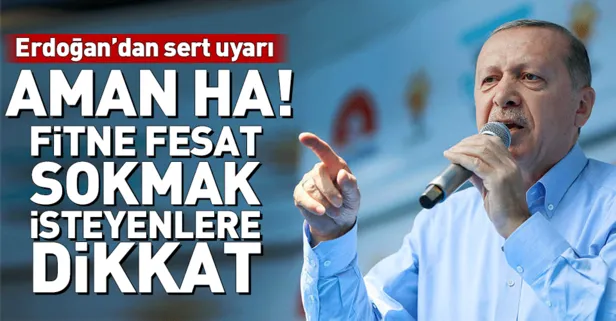 Cumhurbaşkanı Erdoğan Nevşehir'de konuştu