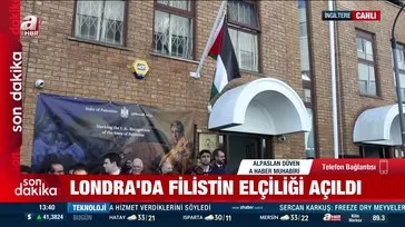 Londra'da Filistin elçiliği açıldı!