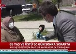 İstanbul'da 65 yaş üstü vatandaşlar haftalar sonra sokağa çıktı | Video