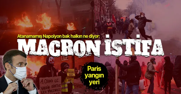 Paris karıştı! Fransa'da protestocular yeniden sokağa döküldü!
