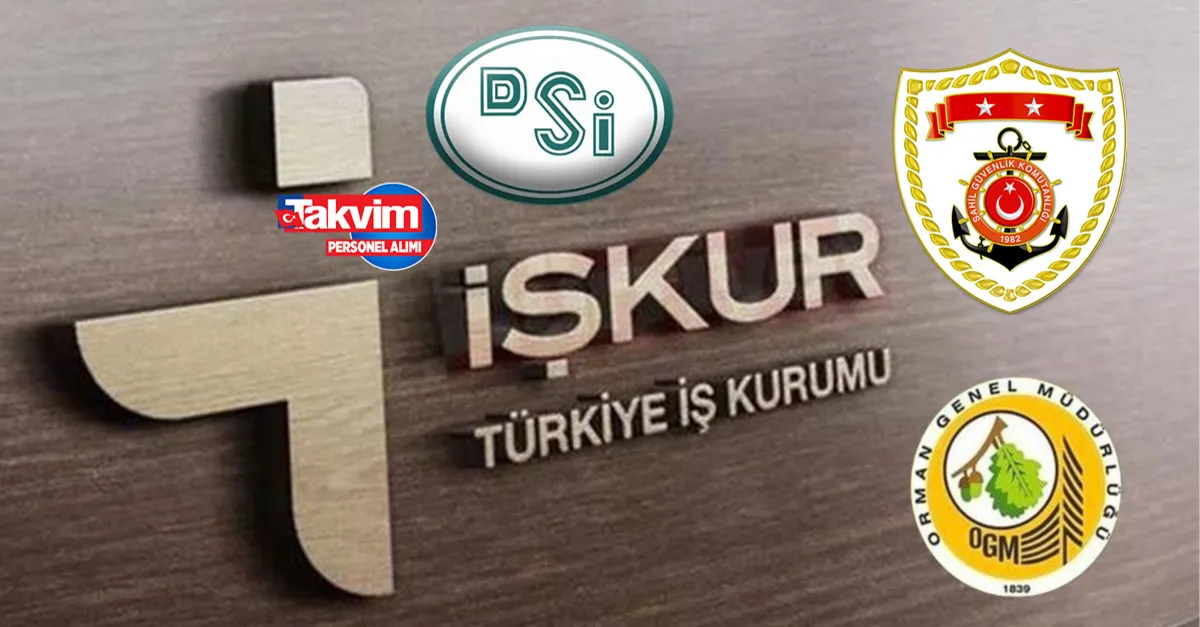 İŞKUR’dan 18-36 yaş arası 5 bin 99 personel ve işçi alınıyor süreç başladı! 5 bin üzeri maaş! Sahil Güvenlik Komutanlığı, Tarım Bakanlığı OGM - DSİ...