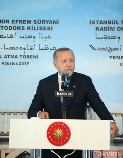 Başkan Erdoğan, Süryani Kilisesinin temelini bu sözlerle attı: İstanbul için yeni bir zenginlik