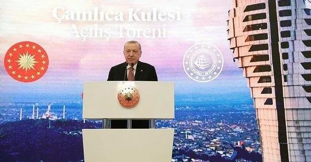 Başkan Erdoğan, İstanbul’un sembollerinden olan Çamlıca Kulesi’ni de açtı: Karşı çıkanlara mesaj yolladı