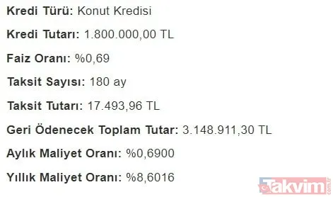 15 yılda... TOKİ Konut kredisi faiz indirimi 0,69 aylık taksit hesaplama! Halkbank, Ziraat, Vakıfbank 300, 400, 500, 1.000.000, 1.200.000, 1.500.000 TL geri ödeme tablosu! - 23