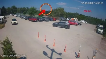 Yalova'da F-16 uçağının düşme anı güvenlik kamerasına yansıdı