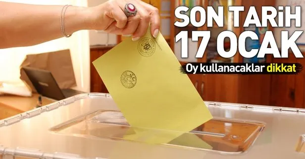 Bakanlıktan 'Seyyar Sandık' genelgesi